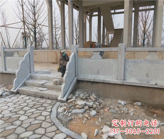 周口园林景观大理石桥栏板石雕_2 (2)
