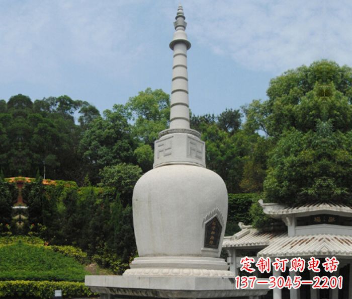 周口园林景观大理石舍利塔石雕