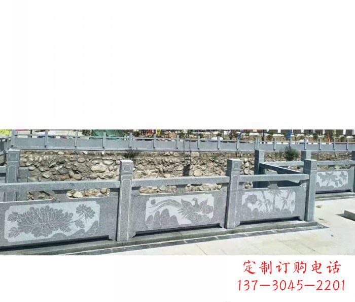 周口园林景观仿古石雕栏板 (5)