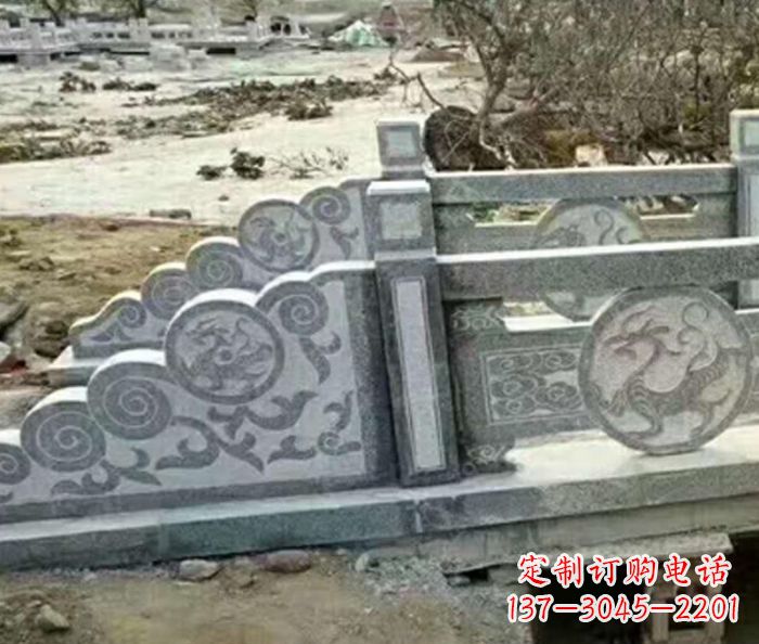 周口园林景观仿古石雕栏板 (10)