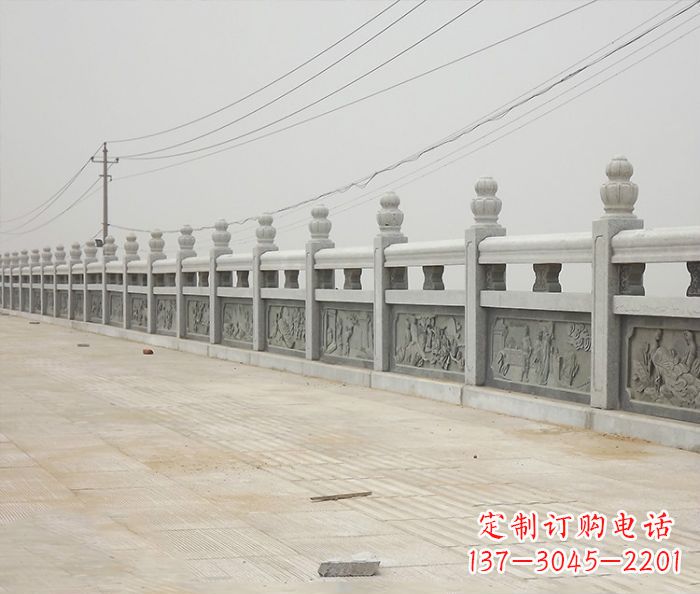 周口园林景观仿古石雕栏板_2