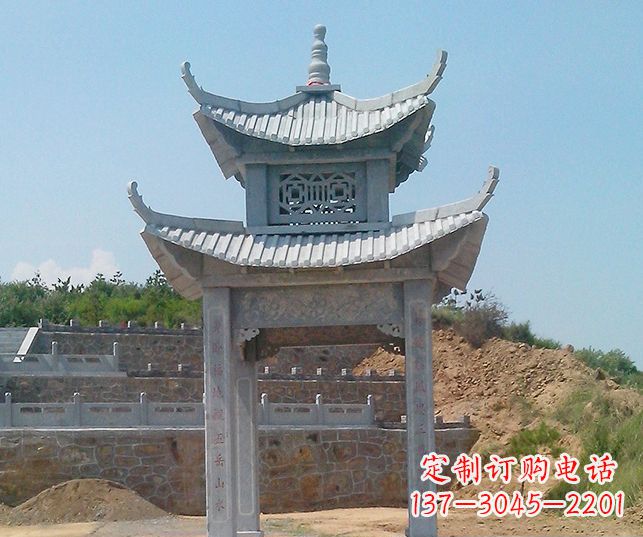 周口园林景观仿古石雕凉亭