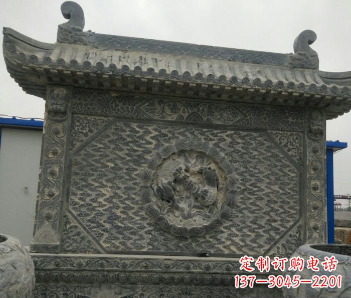 周口园林景观仿古石雕影壁
