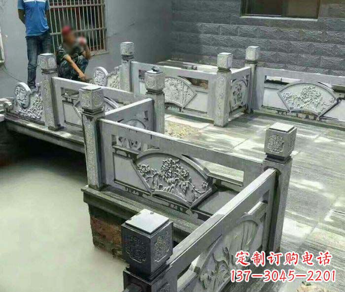 周口园林景观仿古石浮雕栏板 (4)