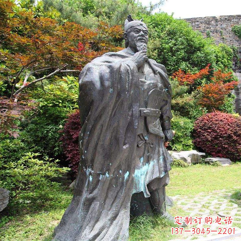 周口园林历史人物明太祖朱元璋雕塑