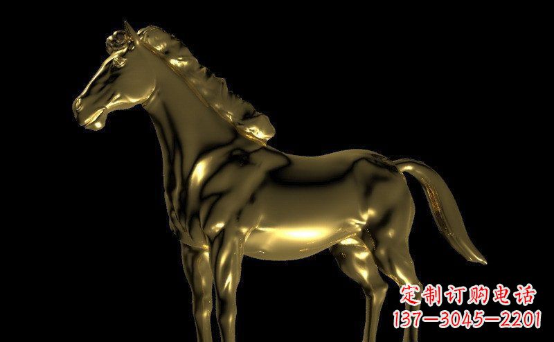 周口园林马动物景观铜雕