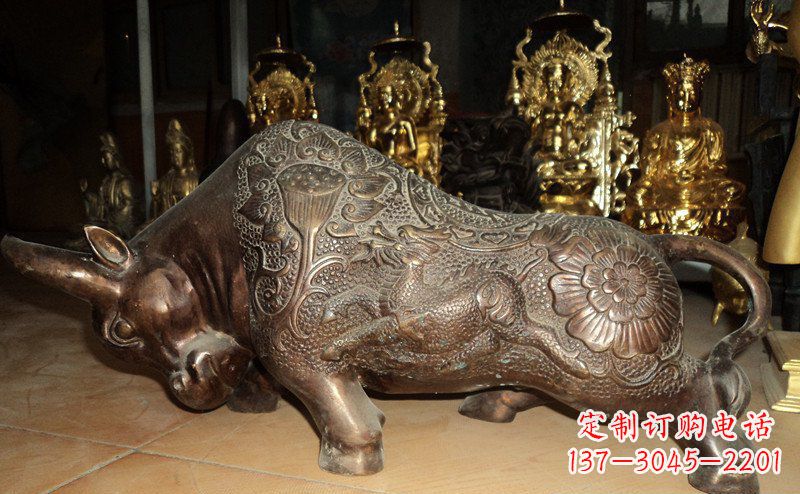 周口园林拓荒牛景观铜雕