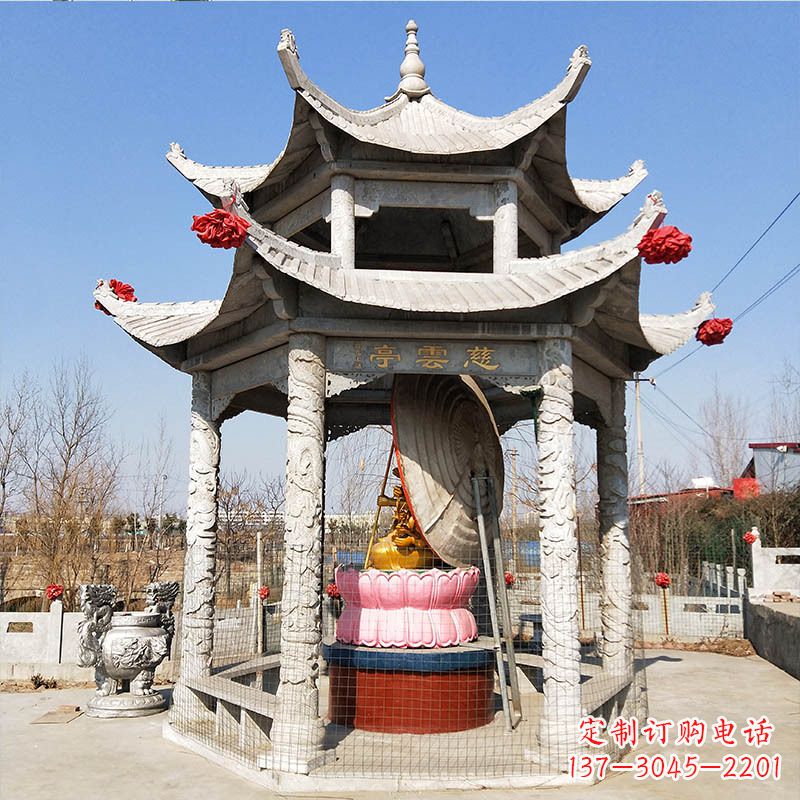 周口园林亭子双层凉亭