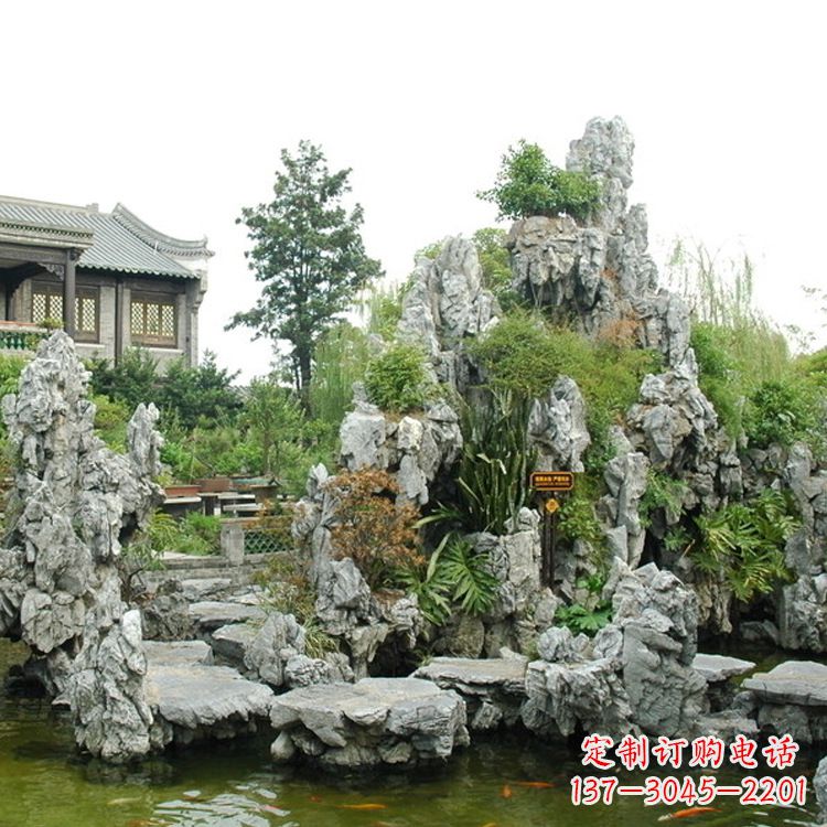 周口园林庭院奇石假山