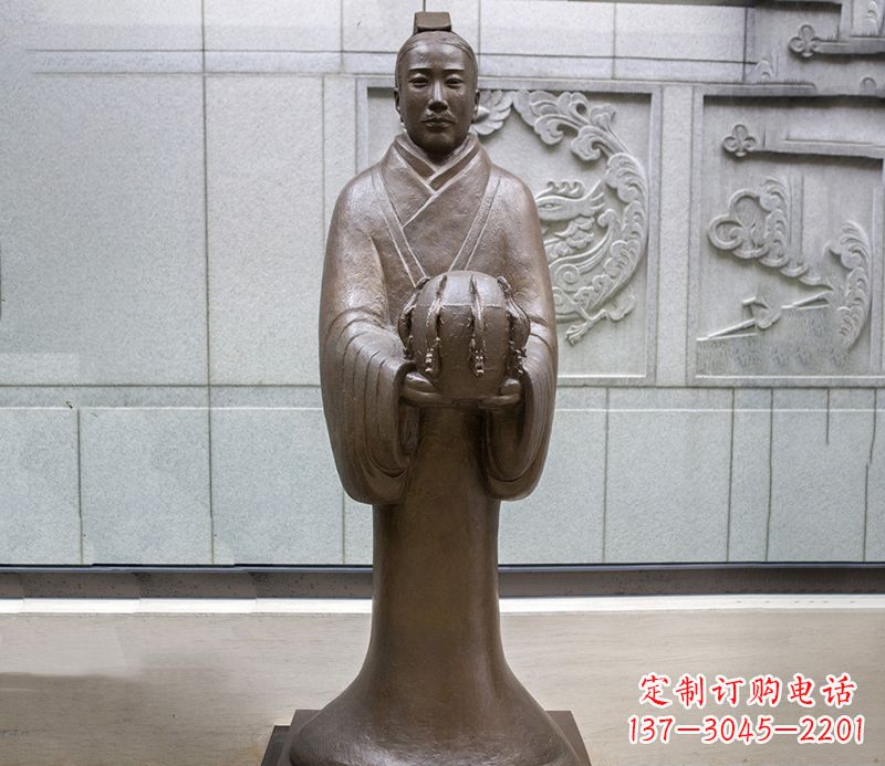 周口张衡科学家 人物铜雕