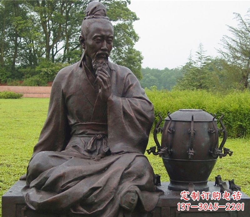 周口张衡科学家铜雕