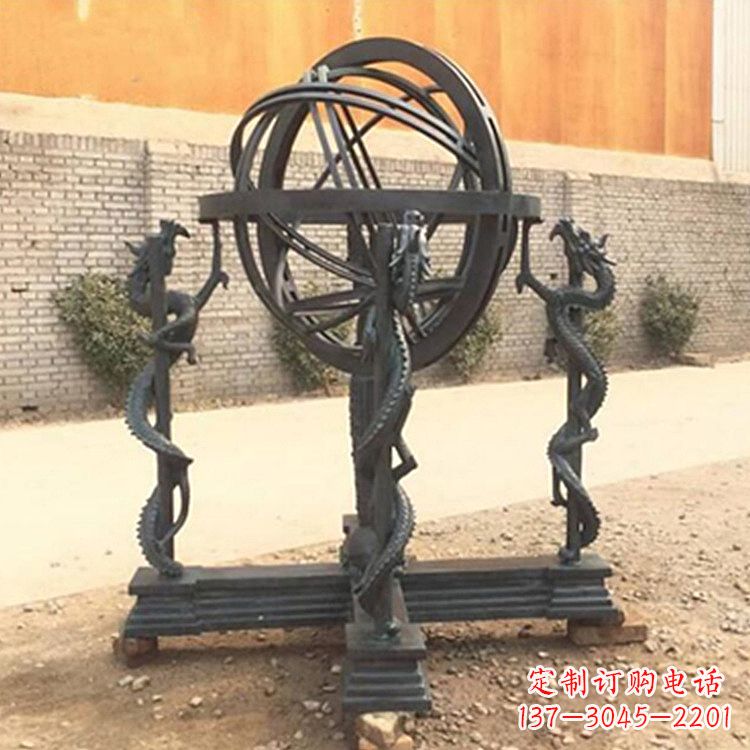 周口张衡天体仪浑天仪雕塑摆件