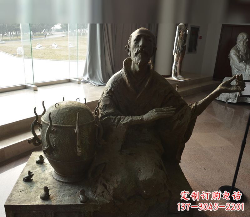 周口张衡铜雕