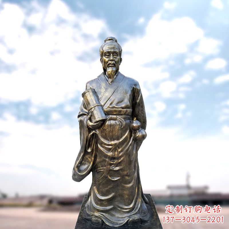 周口张仲景仿铜雕像