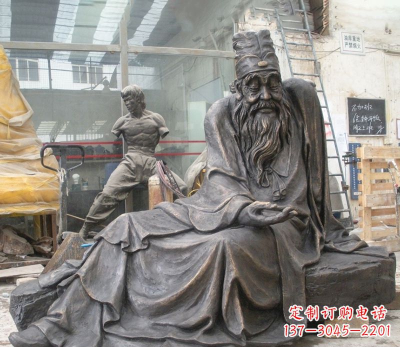 周口张仲景铜雕