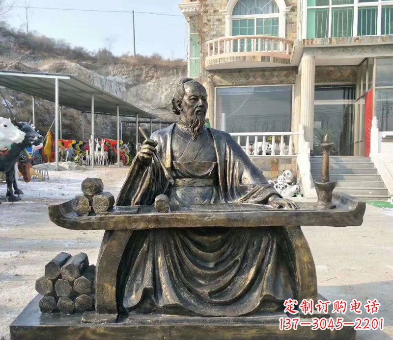 周口张仲景铜公园雕