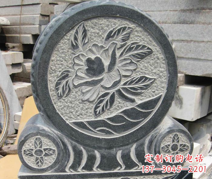 周口招财抱鼓石仿古石门墩