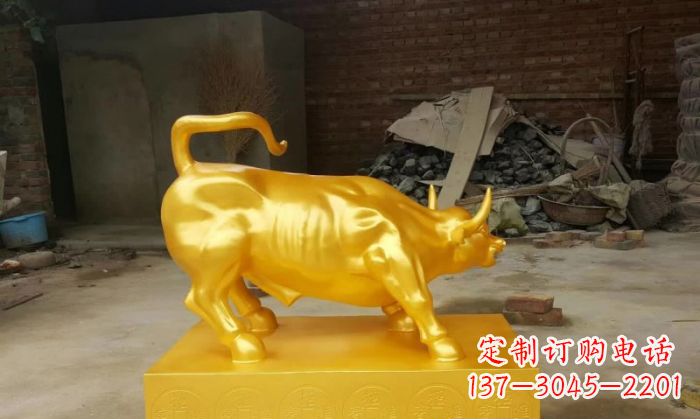 周口招财铜牛雕塑 (2)