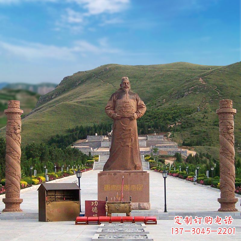 周口中国历史名人大型李世民景观雕塑