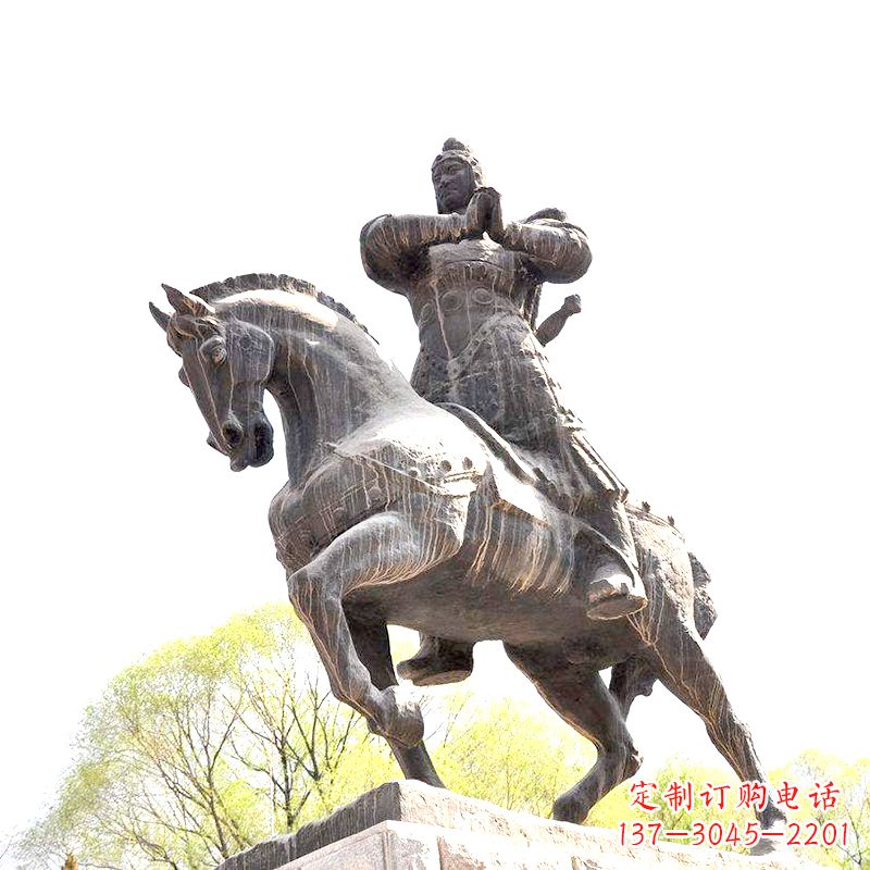 周口中国历史名人民族英雄霍去病铜雕塑