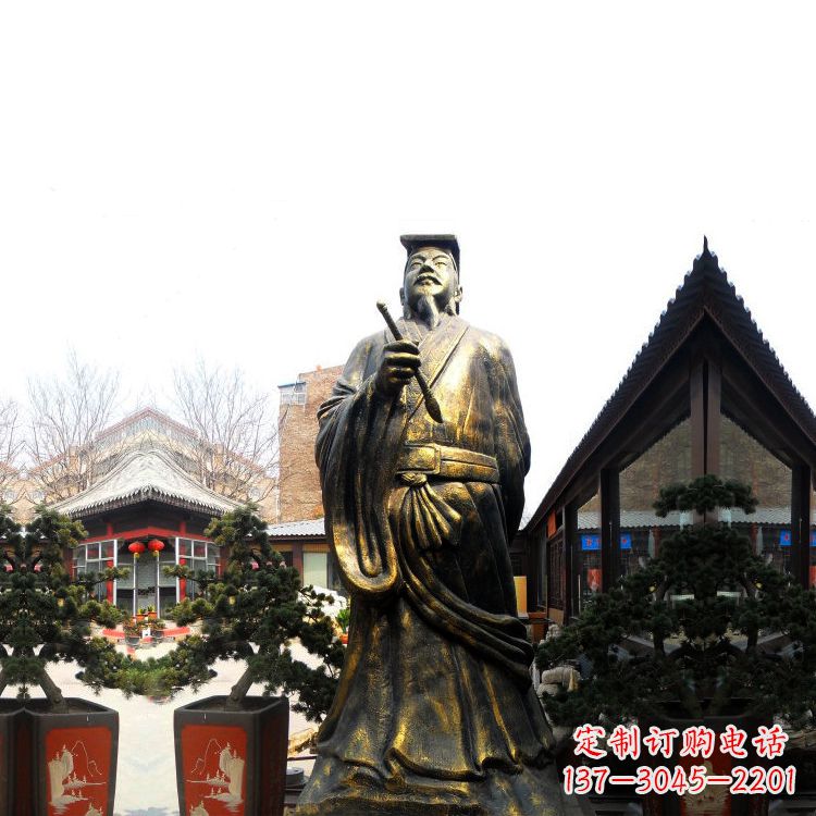 周口中国历史文化名人书圣王羲之雕塑