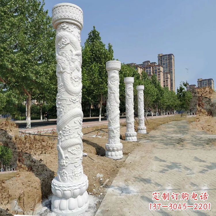周口中国龙柱雕刻