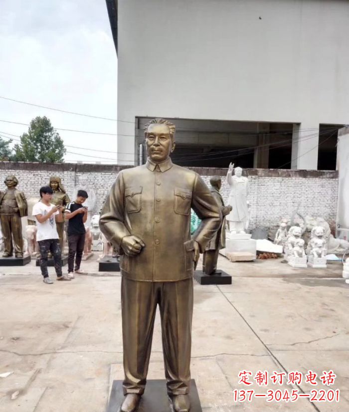 周口周恩来铜雕 (3)