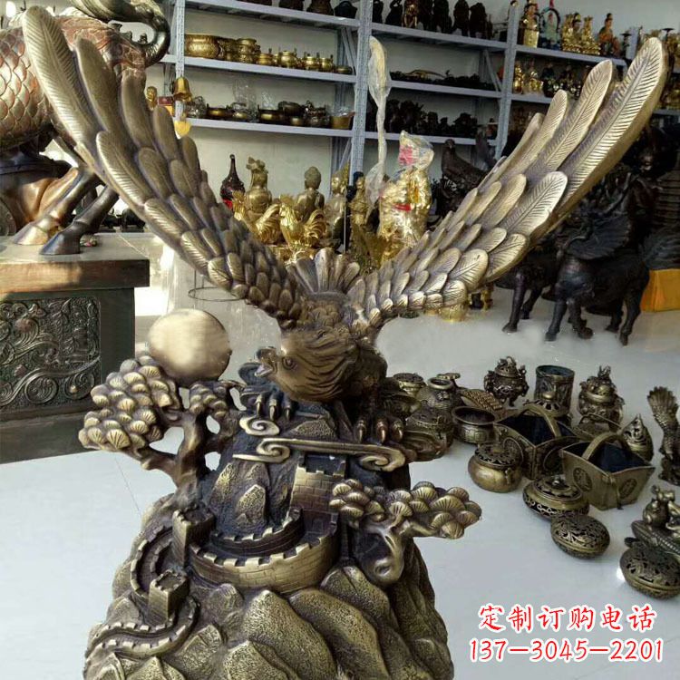 周口铸铜老鹰雕塑
