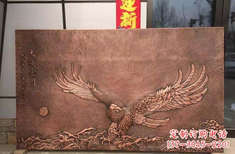 周口铸铜老鹰浮雕