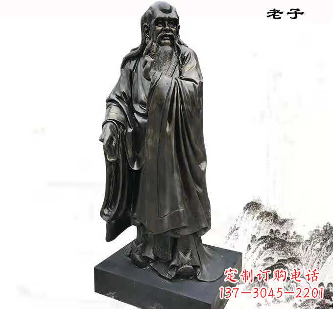 周口铸铜老子雕塑