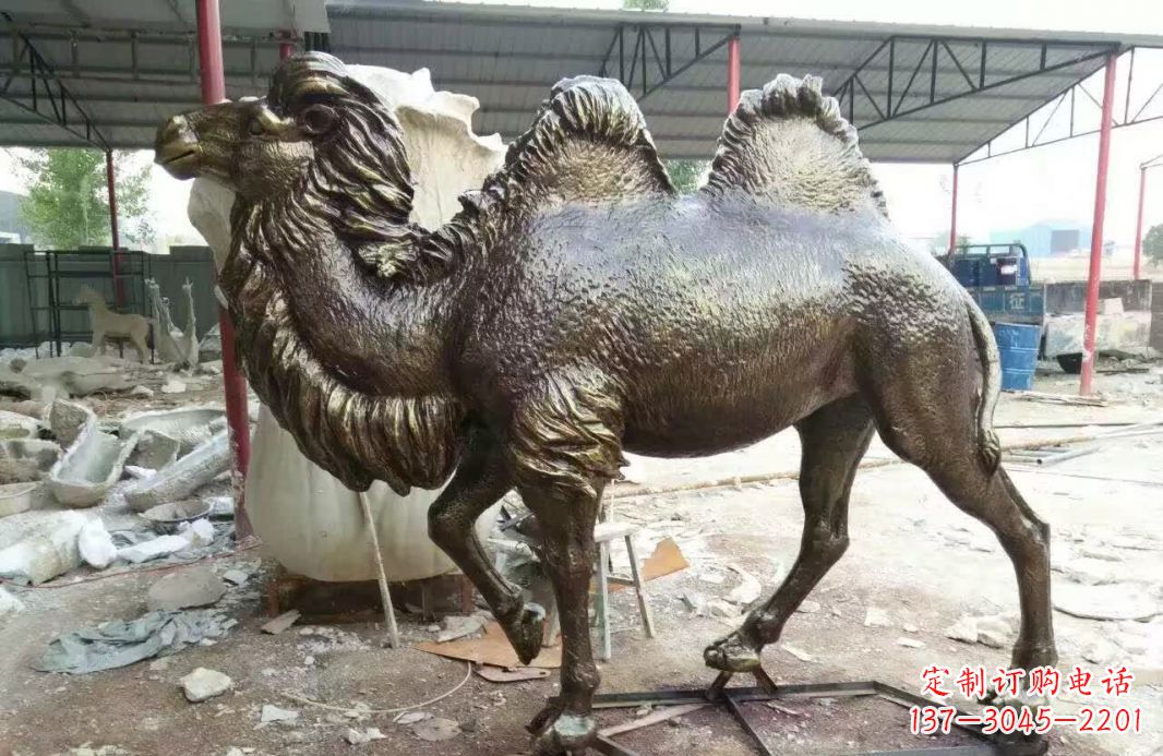 周口铸铜骆驼雕塑 (2)