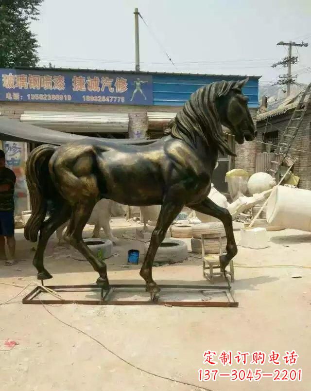 周口铸铜马雕塑