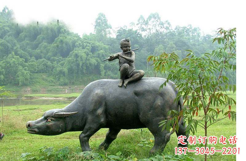 周口铸铜牧童牛