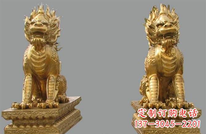 周口铸铜麒麟雕塑222