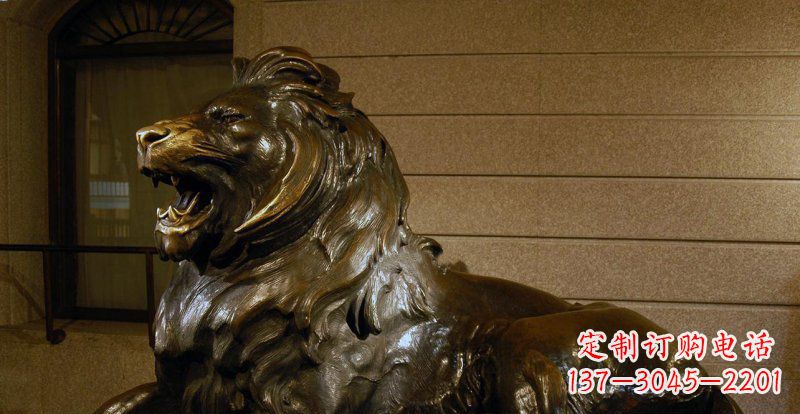 周口铸铜狮子铜雕 (2)