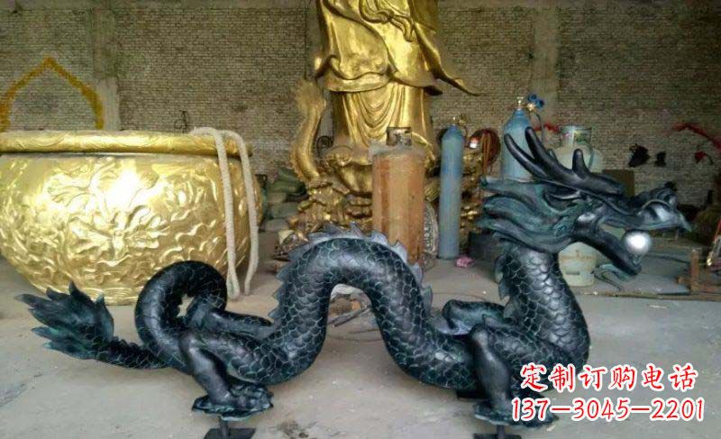 周口铸铜双龙戏珠广场铜雕