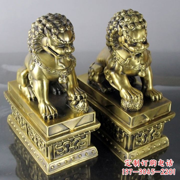 周口铸铜天安门狮子雕塑