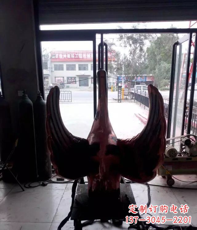 周口铸铜天鹅公园动物铜雕 (2)