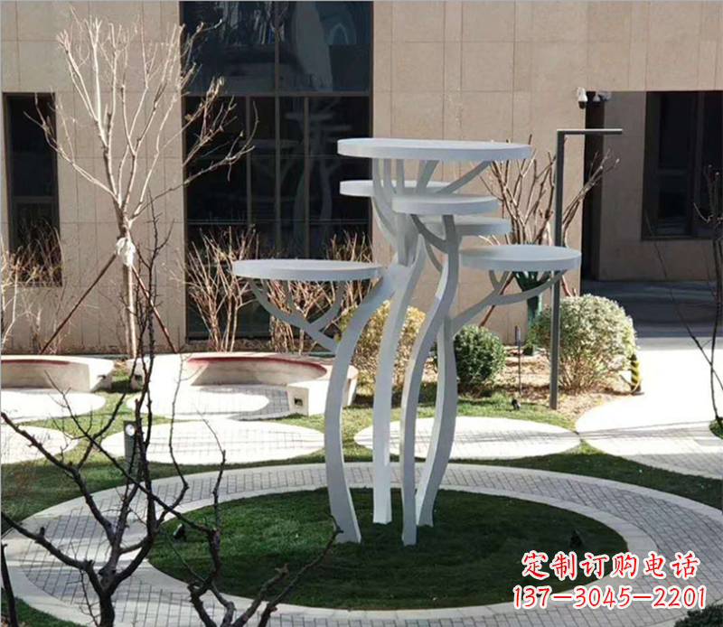 周口不锈钢蘑菇景观雕塑 