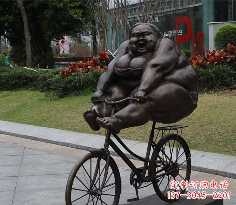 周口自行车铜雕