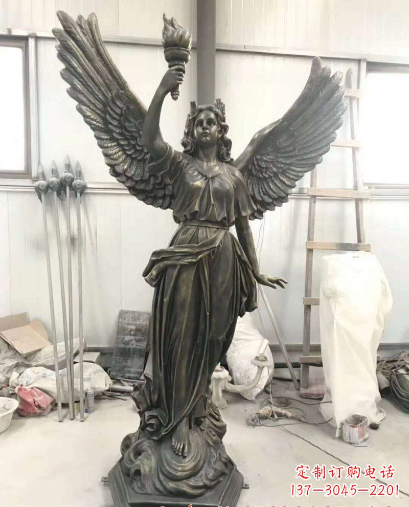 周口自由女神像铜雕