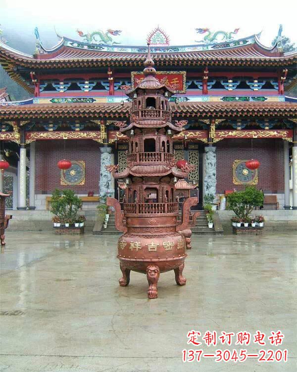 周口宗教庙宇香炉铜雕