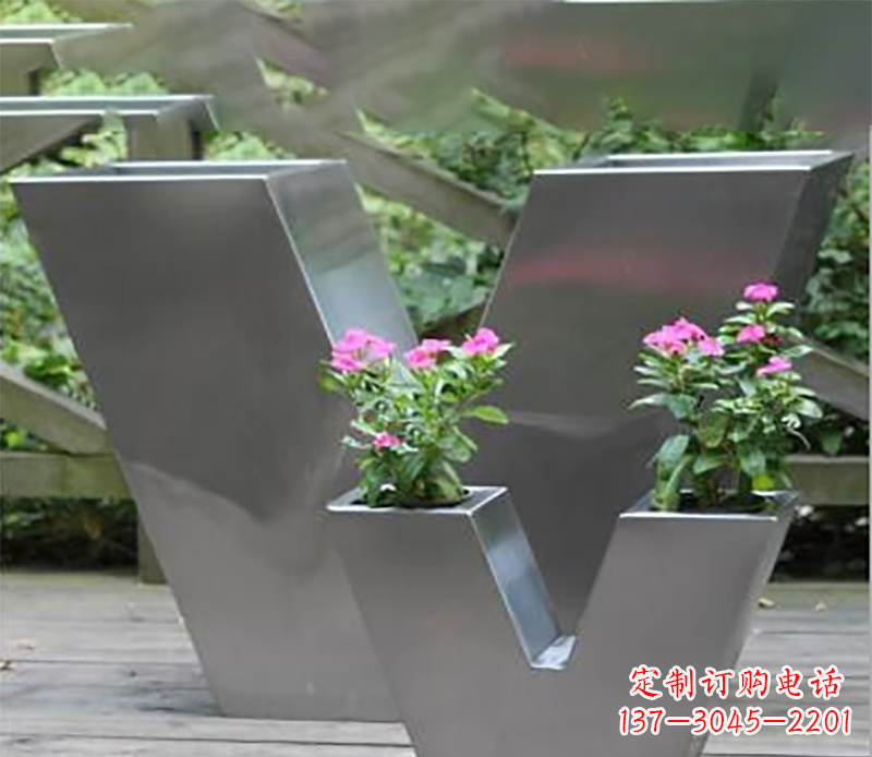 周口花盆不锈钢雕塑