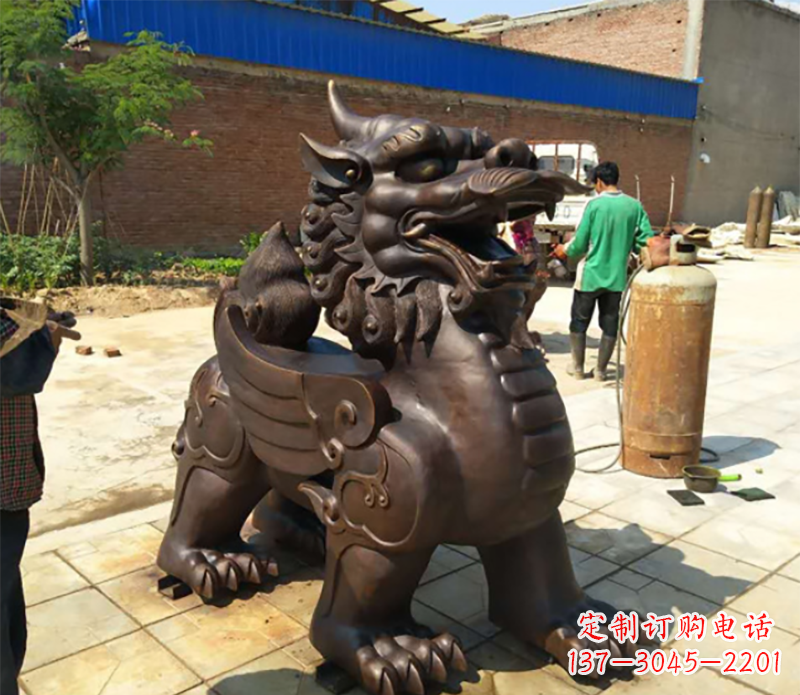 周口貔貅铸铜雕塑