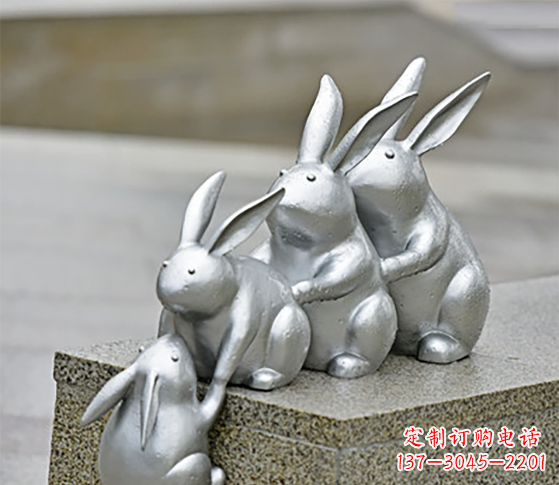 周口兔子雕塑不锈钢