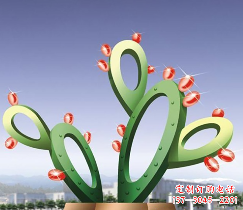 周口仙人掌不锈钢雕塑